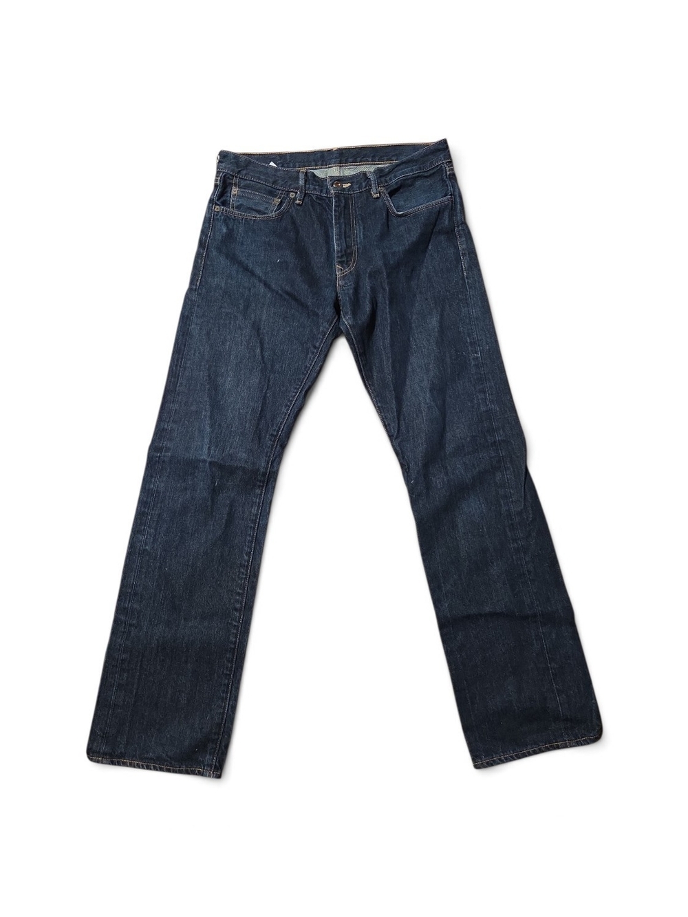 Levis Men's Straight-Leg Dark Blue Jeans